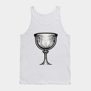 Chalice Monochromatic Shadow Silhouette Anime Style Collection No. 335 Tank Top